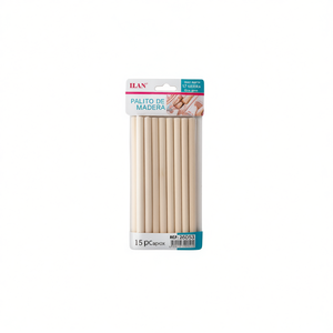 Ilan Perni in legno 6x150mm 15 pezzi per artigianato e cucito - Product Image 2