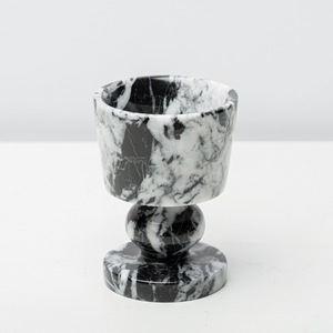 Juego de Portavelas Modernos de Mármol Natural Pulido y Travertino, Candelabros de <span class=keywords><strong>Piedra</strong></span> en Forma de Copa para Decoración del Hogar y Villas - Product Image 4