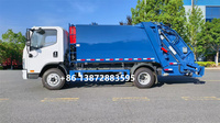 Camion Compacteur Manuel FAW 4x2, 2-10 Tonnes, Compression des Déchets Robuste, Télécommande pour Déchets Municipaux et Industriels