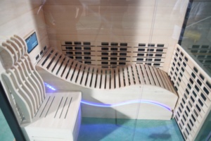 Cabina <span class=keywords><strong>de</strong></span> Sauna <span class=keywords><strong>de</strong></span> Infrarrojos Lejanos <span class=keywords><strong>de</strong></span> Madera Natural <span class=keywords><strong>para</strong></span> Relajación en el Hogar y Desintoxicación Corporal - Product Image 4