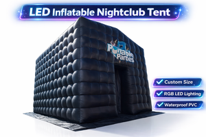 เต็นท์ไนท์คลับเป่าลม LED เชิงพาณิชย์ เต็นท์ทรงลูกบาศก์เป่าลมขนาดใหญ่สำหรับงานปาร์ตี้ เต็นท์ไนท์คลับเป่าลมแบบพกพาสำหรับงานอีเว้นท์ - Product Image 5