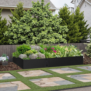 Lit <span class=keywords><strong>de</strong></span> jardin surélevé <span class=keywords><strong>de</strong></span> légumes maisons d'aménagement paysager extérieur maison jardin bordure pelouse bordure arrière-cour décoration maison utilisation - Product Image 1