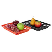 Paniers de repas en plastique PP de haute qualité en forme de rectangle pour un restaurant rapide et décontracté pour améliorer la présentation des aliments