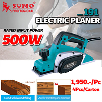 SUMO Promotion : Mini Raboteuse Électrique Puissante pour le Travail du Bois, 500W 16000 tr/min, pour le Débavurage des Bords