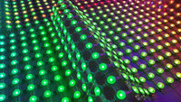 Écrans de rideau LED pliables étanches Fushilong DC5V 135W P42 IP67, murs vidéo programmables, ascenseur Nova OS