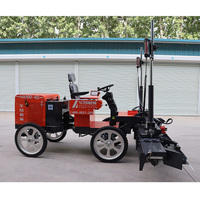 Machine de nivellement laser pour pompe à béton, moteur haute performance à quatre roues 22KW/30HP, récepteur Komec allemand, 2000 m²/jour