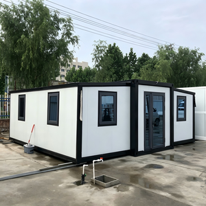 Casa Contenedor de 20 pies con Alto Aislamiento, Panel Sándwich de PU de 100 mm, Estándar Europeo, <span class=keywords><strong>Caba</strong></span>ña Tipo Resort, Casa Prefabricada Modular - Product Image 2