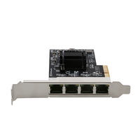 Carte réseau PCIe 4 ports 2,5 Gbps, adaptateur réseau Ethernet 4 ports 10/100/1000M/2,5G RJ45 avec Realtek/RT8125B