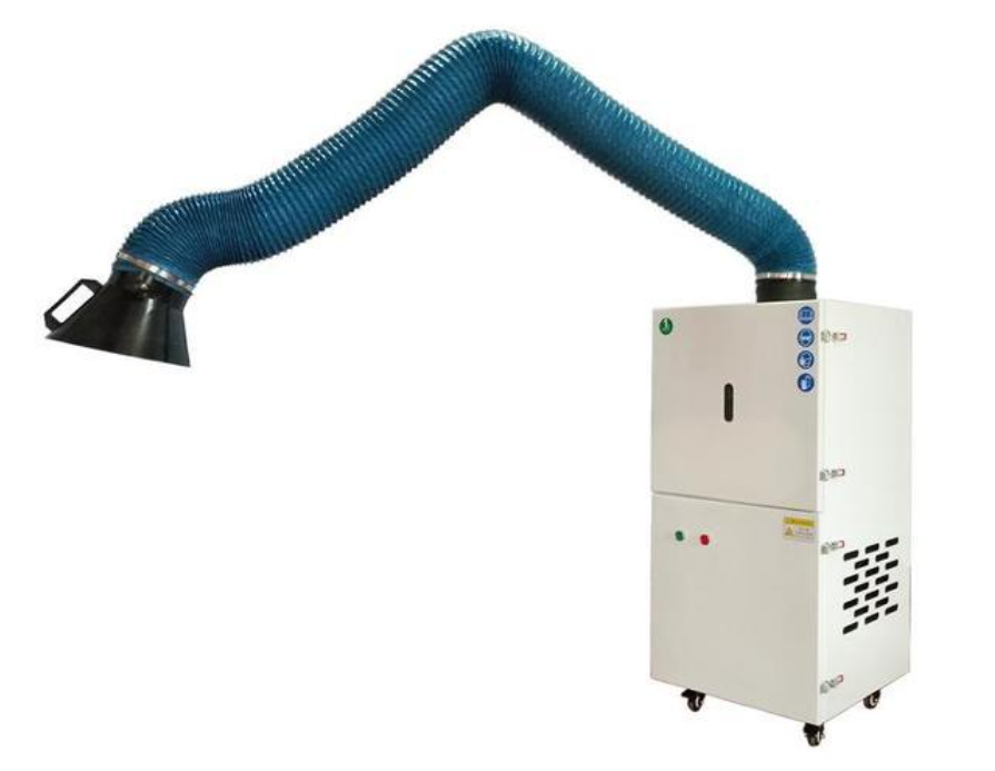 Extracteur De Fumées De Soudure Avec Bras D'Aspiration – Hotte Industrielle 100-225 Mm + Tube PVC 2 M – Filtration Air Atelier & Laboratoire