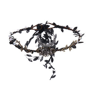 إكسسوارات شعر قوطية قزم عصابة رأس زهرية على شكل جنية لنهضة الهالوين حفلة زفاف قوطية - Product Image 6