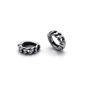 yunnique Stainless Steel Clip-on <b>Earrings</b> Geometric Design For Men And Women Fashion Jewelry Gift - Product Image 1