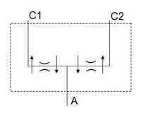 Vannes de séparation de débit combinée hydraulique, livraison directe, 14-3-fd10-41