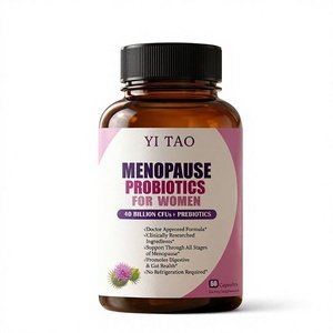 Probiotiques pour la ménopause en marque blanche/OEM/ODM pour femmes, 60 capsules avec prébiotiques pour soutenir la santé intestinale. Quantité minimale de commande : 50 - Product Image 1