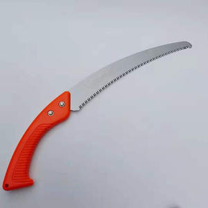 เลื่อยโค้งด้ามแดง 350 มม. พร้อมปลอกป้องกัน สำหรับตัดแต่งกิ่งไม้ในสวน เครื่องมือตัดไม้ - Product Image 3