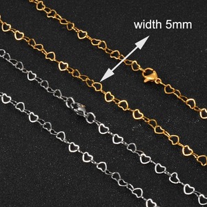 Collier pour femmes en acier inoxydable, styles variés, longueurs variées, chaîne populaire, couleur or, bijoux de haute qualité - Product Image 4