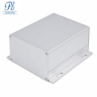 Boîtier en alliage d'aluminium argenté 150*72mm, compartiment pour batterie, boîte de commande d'alimentation, indice de protection IP54, longueur personnalisée, léger
