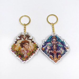 พวงกุญแจอะคริลิคสองด้าน3D พิมพ์ลายอะนิเมะแบบกำหนดเอง - Product Image 1