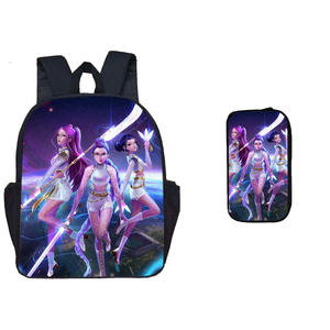 Sac à dos scolaire léger HY7 imprimé <span class=keywords><strong>K</strong></span>-pop Demon Hunters pour étudiants, en tissu Oxford, sac d'anime de dessin animé pour enfants - Product Image 2