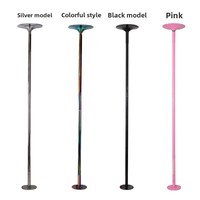 ZJFIT Barre de pole dance en métal pour femmes, utilisation à domicile, équipement de studio de danse portable, hauteur réglable, rotative et mobile