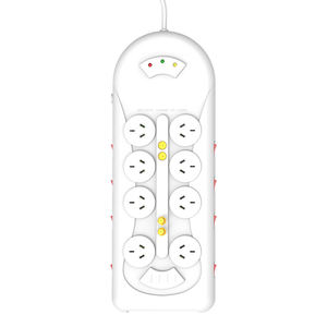 Protector <span class=keywords><strong>de</strong></span> Sobretensión Vastfafa Powerboard TV-SAT con Enchufe <span class=keywords><strong>de</strong></span> Extensión, Puerto <span class=keywords><strong>de</strong></span> Carga USB, 8 Tomas <span class=keywords><strong>de</strong></span> Corriente, 10A, Protección Contra <span class=keywords><strong>Incendios</strong></span> Personalizada SDK - Product Image 5