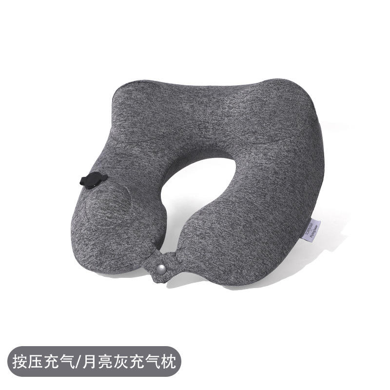 หมอนลมแบบกดเข้าสีเทาเข้ม (ประจุบวก)