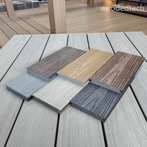 Chịu nhiệt hoàn toàn Mũ WPC Composite decking, -40 đến <span class=keywords><strong>80</strong></span> độ C, bề mặt chải, bảo hành 10 năm - Product Image 4