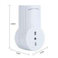 Salida RF inalámbrica más vendida 230V 10A Salida inteligente Enchufe inteligente Control remoto Enchufe inteligente