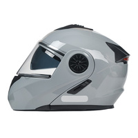 Nouveau casque de moto modulaire rabattable ABS (système de freinage antiblocage) pour hommes et femmes avec double visière et double fermeture en D