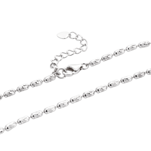 Longjia Gloss Long Pt950 Bracelet à maillons minimalistes brillants et réfléchissants, unisexe, platine doux, 4,27g, pour invité de mariage, cadeau bijou - Product Image 3