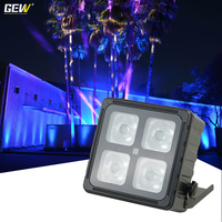 Projecteur LED étanche IP65 4x18W RGBWAUV à batterie, contrôle DMX Wifi APP, pour événements scéniques en extérieur