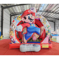 Château Gonflable pour Enfants, Thème Dessin Animé Plombier, pour Fêtes et Aire de Jeux Intérieure