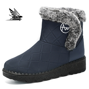 Automne et hiver <span class=keywords><strong>bottes</strong></span> <span class=keywords><strong>de</strong></span> mollet ventes directes d'usine semelle épaisse imperméable chaud sans lacet en peluche <span class=keywords><strong>bottes</strong></span> <span class=keywords><strong>de</strong></span> <span class=keywords><strong>neige</strong></span> pour femmes - Product Image 1