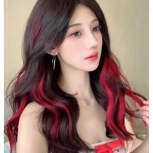 วิกผมผู้หญิงแบบถักทอสองเส้นที่มีอุณหภูมิสูงสีสันสดใสระบายอากาศได้ดีใส่สบาย - Product Image 1