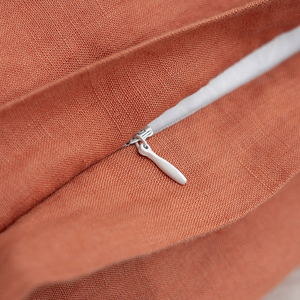 Custom Logo Design <strong>65x65</strong> Square Pure Linen Vintage <strong>Pillow</strong> Cover Plain Blank Decorative Cushion Cover With Zipper - Product Image 3