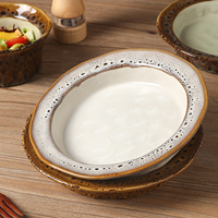 Assiettes de luxe abordables à imprimé léopard, assiettes tandoori du Moyen-Orient, assiettes à pâtes, assiettes à dessert, assiettes à steak en céramique