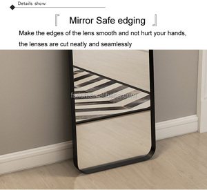 Nordic Ins Luxury Dressing specchietto Full Body <span class=keywords><strong>da</strong></span> pavimento a <span class=keywords><strong>parete</strong></span> negozio di abbigliamento con rete rossa per casa camera <span class=keywords><strong>da</strong></span> <span class=keywords><strong>letto</strong></span> a muro a specchio - Product Image 4