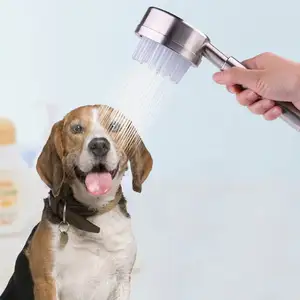 Hund Dusch kopf Spray Abflüsse Sieb Haustier Bad Schlauch Waschbecken Waschen Haar Haustier Friseur Haar wäsche