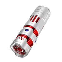 Lampe torche multifonctionnelle Foxhawk en alliage d'aluminium - Super lumineuse, étanche IP65, faisceau réglable, 10 ans de garantie