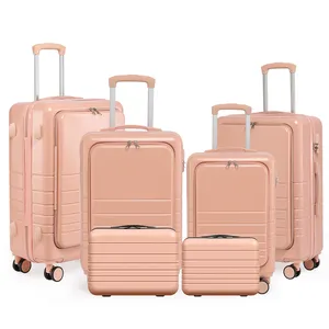 Nice Travel Wholesale ABS+PC Material Luggage Trolley Suitcase Set For Men And Women Multifunctional Luggage Bag