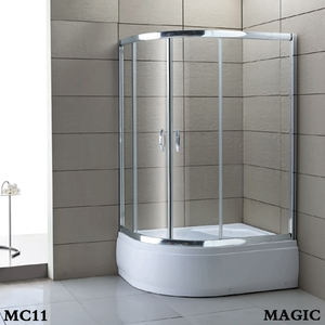 Cadre de photo en aluminium et verre trempé, cabine de <span class=keywords><strong>douche</strong></span> à Arc, 6mm/5mm (100x100,<span class=keywords><strong>90x90</strong></span>) - Product Image 2