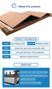 2025 nuovo arrivo copertura automatica piscina Multi strato pieghevole pavimento in legno copertura pieghevole per <span class=keywords><strong>piscine</strong></span> - Product Image 2