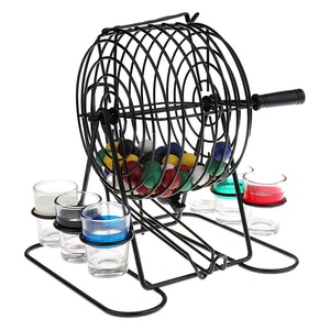 Fournitures <span class=keywords><strong>de</strong></span> bingo vintage, y compris cartes, puces, boules, cage à rouleaux en laiton et ensemble <span class=keywords><strong>de</strong></span> <span class=keywords><strong>jeux</strong></span> <span class=keywords><strong>de</strong></span> bingo <span class=keywords><strong>pour</strong></span> adultes, personnes âgées et famille - Product Image 4