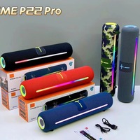 Barre de son portable P22 Pro pour 5.3 haut-parleurs, double haut-parleur haute puissance, lumière RGB, véritable stéréo, basses profondes, étanche IPX4
