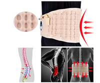 Ceinture de soutien lombaire gonflable manuelle avec massage par coussinets d'air pour la correction de la posture et la récupération des muscles lombaires