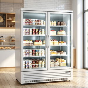 Refrigerador Vertical con Puerta de Vidrio y Ventilador de Enfriamiento ZD-22c(-7.6F), Congelador de Exhibición, <span class=keywords><strong>Vitrina</strong></span> Comercial para Almacenamiento de Alimentos - Product Image 5
