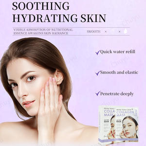 Masques pour le visage en gel au collagène Radiant Glow Soins de la peau avec acide hyaluronique et vitamine E, pour hydrater, raffermir et repulper - Product Image 4