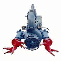 Pompe de dragage submersible hydraulique robuste pour attache d'excavatrice avec agitateur latéral et solution complète