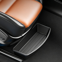 Boîte de rangement sous le siège de voiture, organisateur de voiture en plastique pour petits objets, installation sans outil pour accessoires intérieurs de voiture