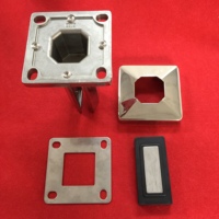 Main courante de clôture de piscine extérieure moderne de haute qualité en acier inoxydable 2205 avec embout de verre réglable DIY