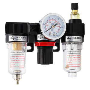 โปรเซสเซอร์ลม Sxqd Air Source รุ่น Ac2000 แบบสามชุด พร้อมเกจวัดแรงดัน สำหรับระบบลม - Product Image 3